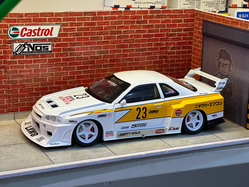 NISSAN SKYLINE R34 SUPER SILHOUETTE LIBERTY WALK EDITION 1:24 SCALE