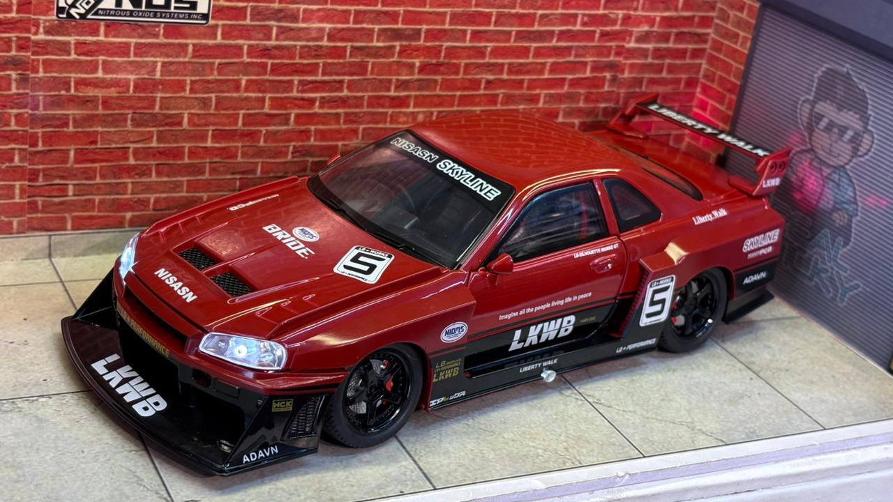 Nissan Skyline GT-R R34 1:24 SCALE