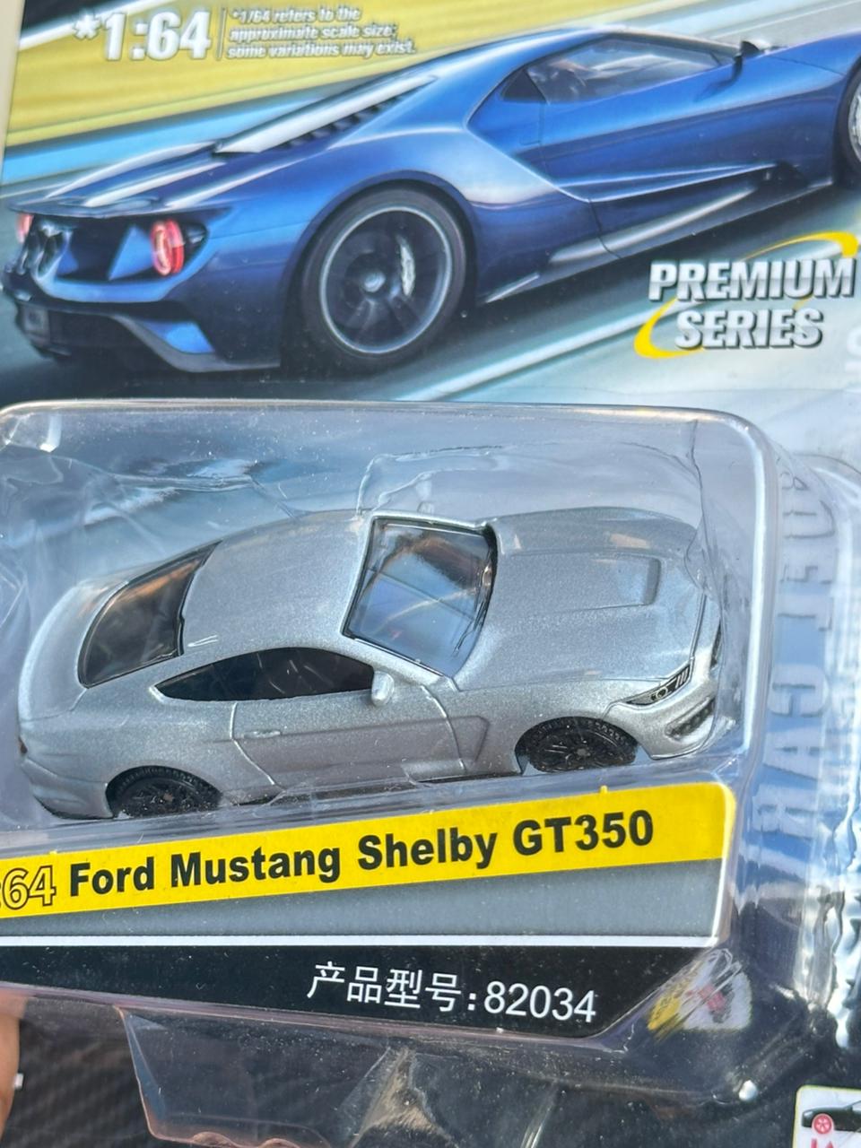 CCA OFFICIAL LICENSED FORD MUSTANG SHELBY GT 350 1:64 SILVER