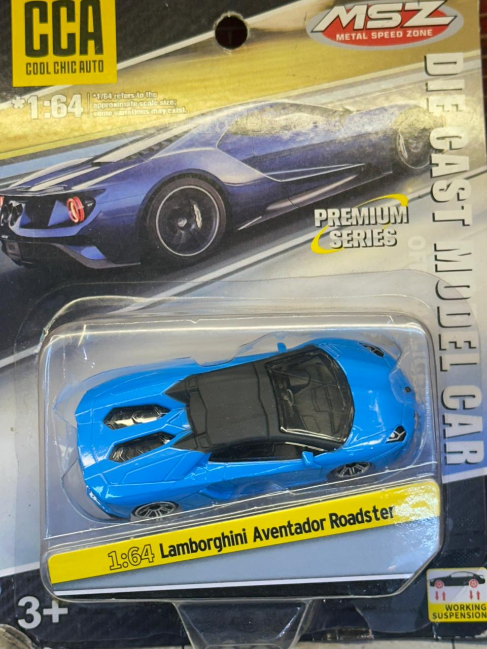 CCA 1:64 Lamborghini Aventador Roadster Blue