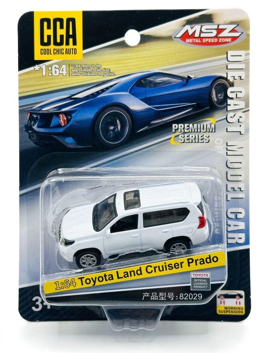 CCA Toyota Land Cruiser Prado Diecast Model Car - 1:64 Scale