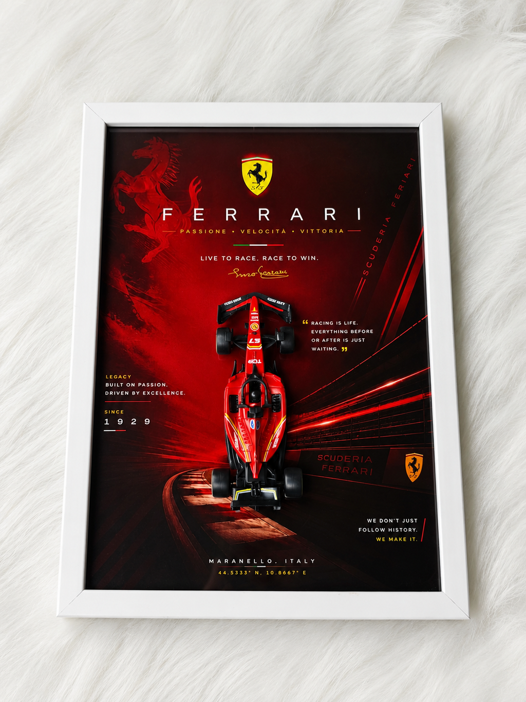 Premium Ferrari 1:43 F1 Display Frame A4 Size