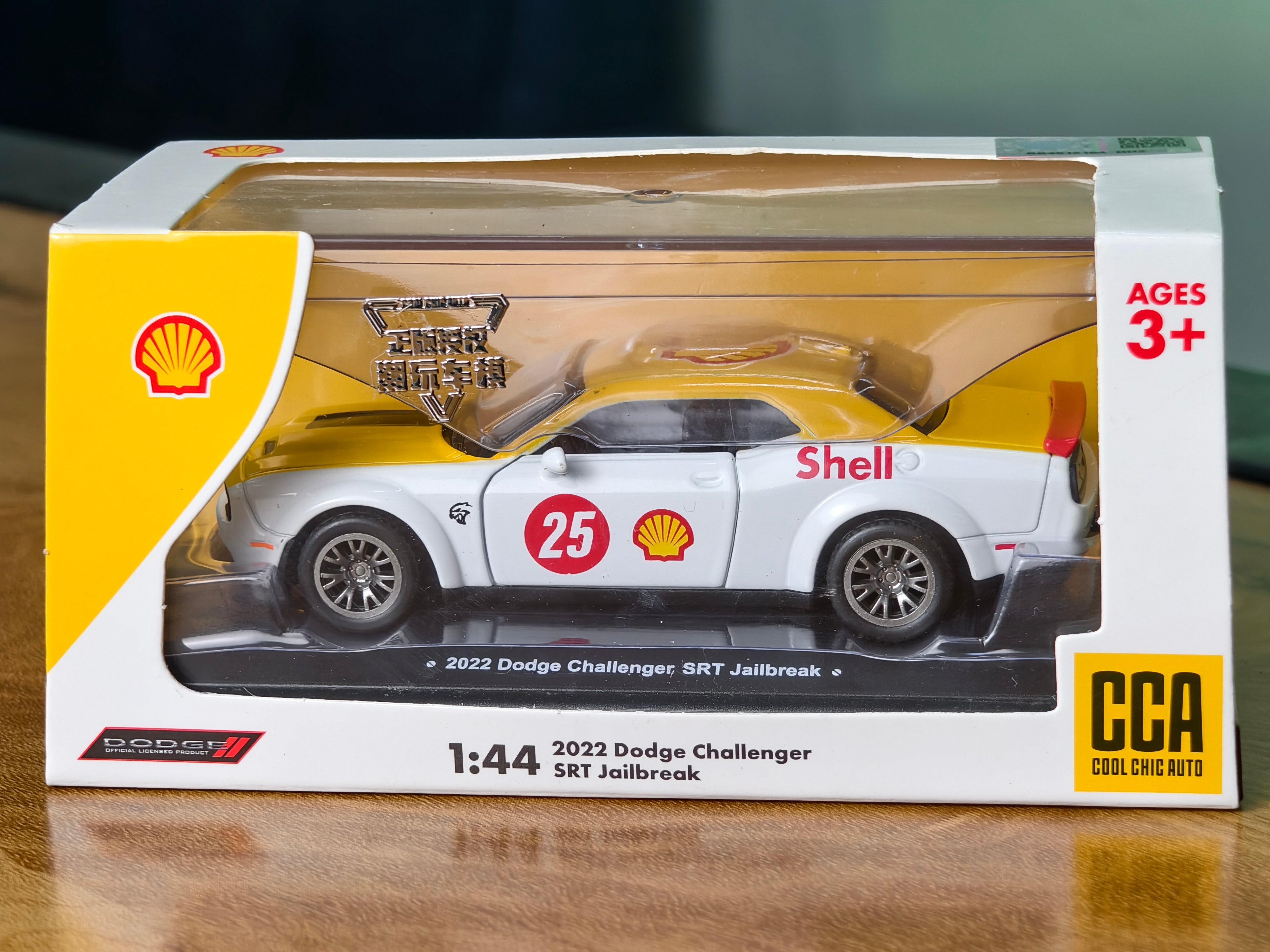 CCA Official Licensed 2022 Dodge Challenger SRT Jail Break Edition 1:44 Scale in Acrylic Box