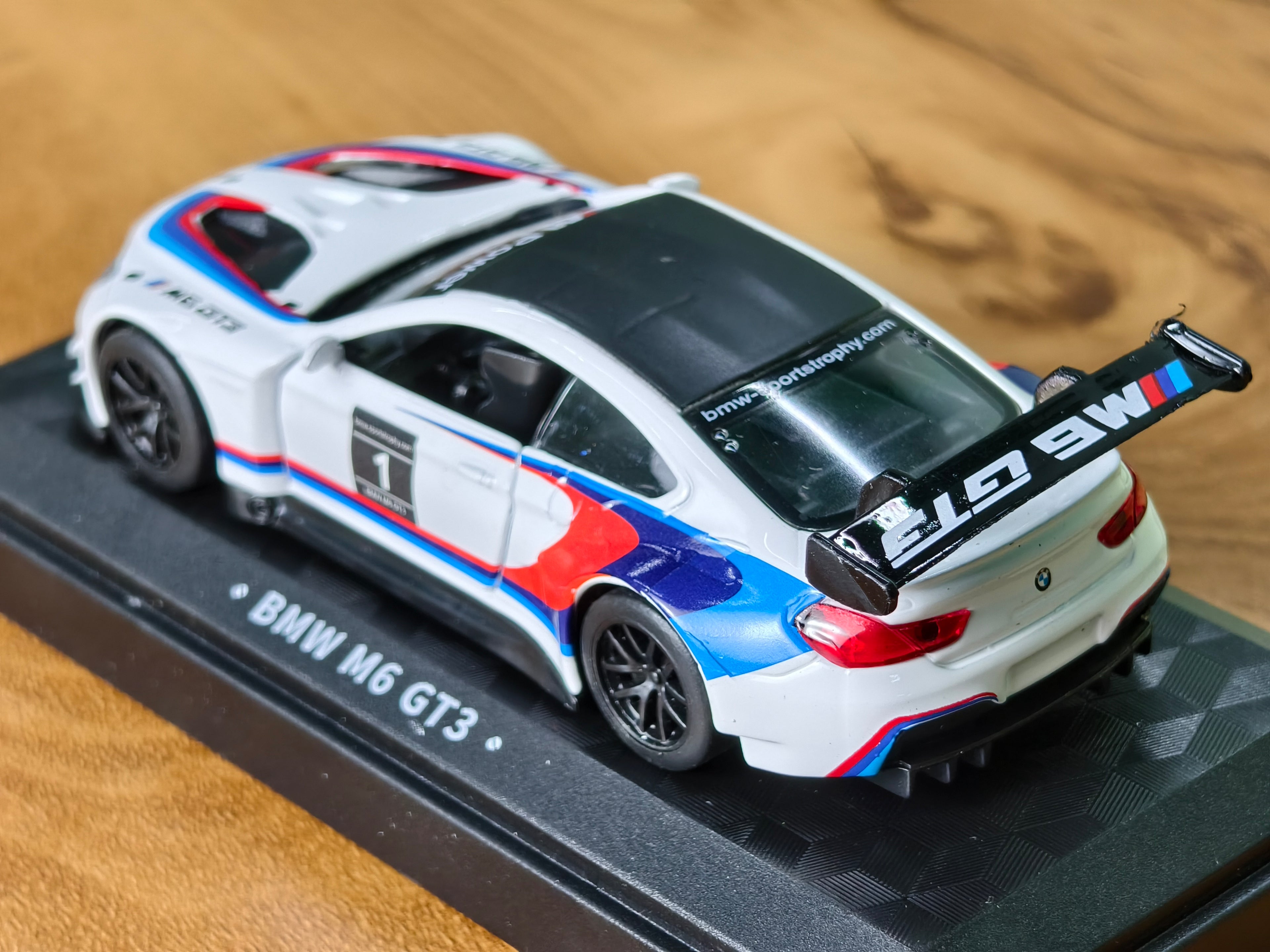 CCA Official Licensed BMW M6 GT3 1:44 Scale in Acrylic Box