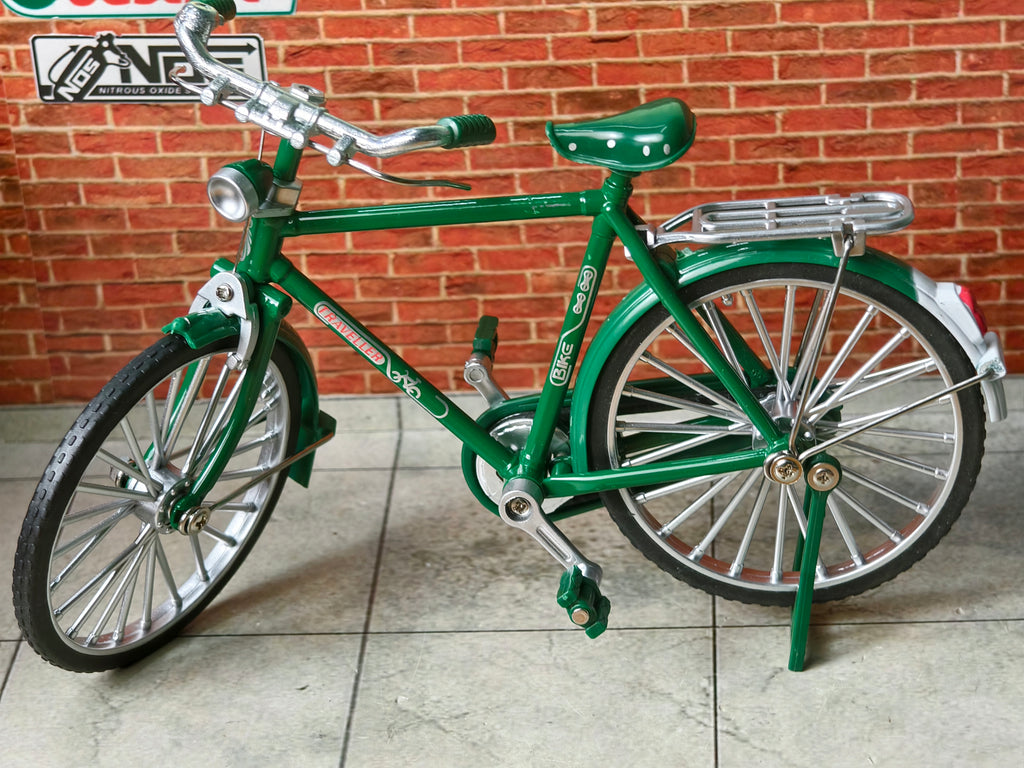 Vintage Diecast Cycle Model with Briefcase and Pump