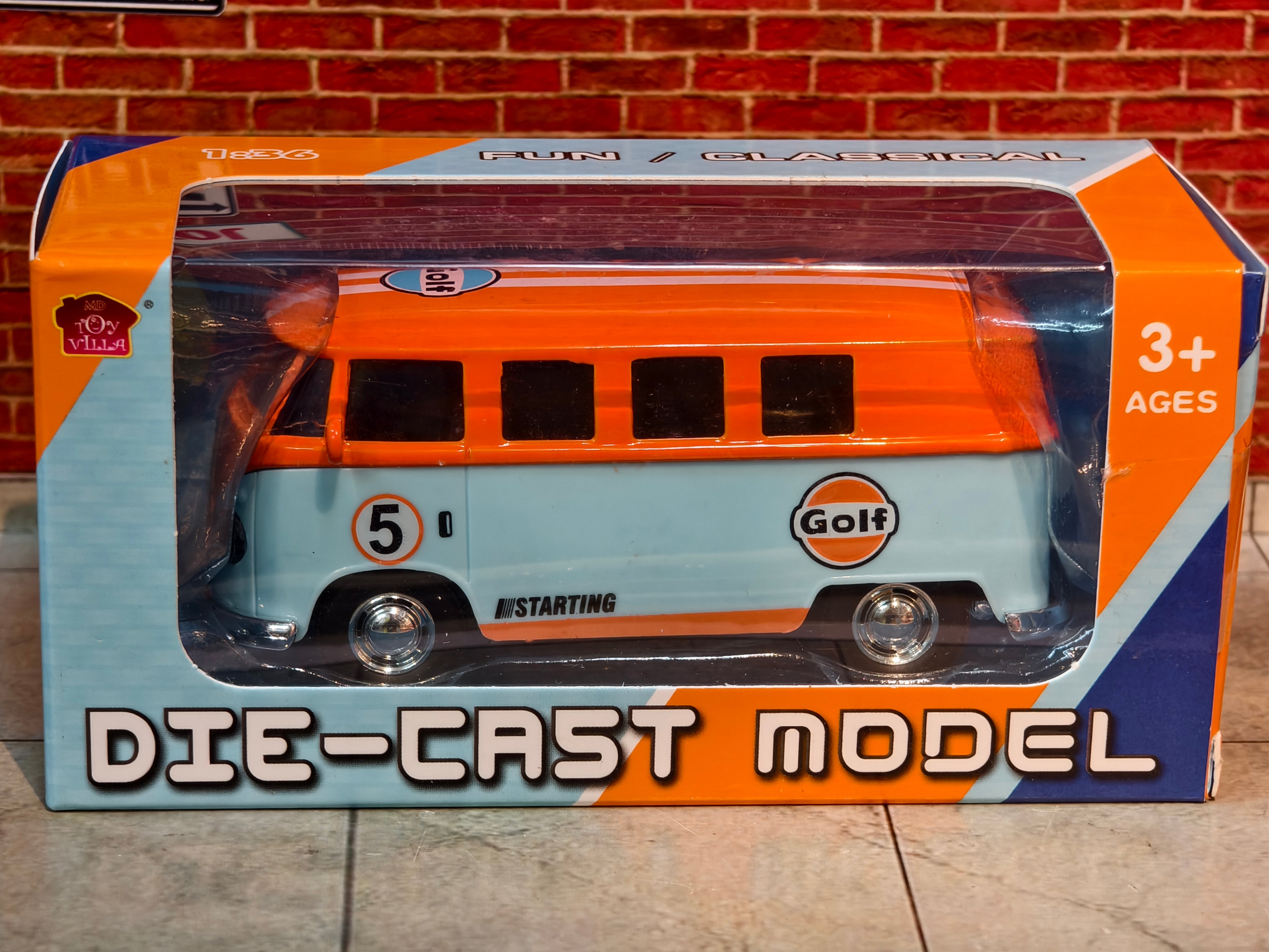 Volkswagen Type 2 (T1) Microbus "Gulf Racing" Edition 1:43 Scale 1 Box Piece