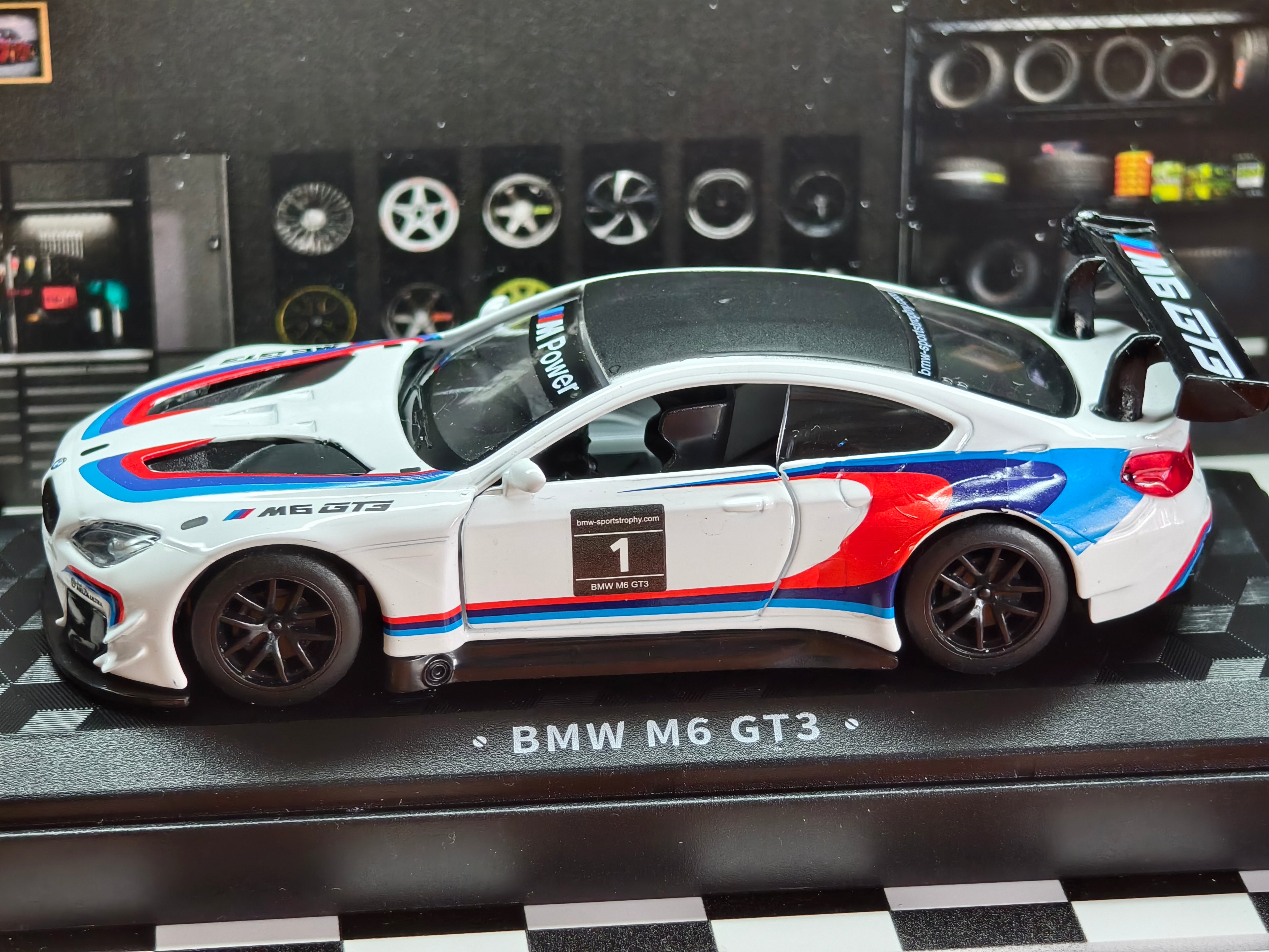 CCA Official Licensed BMW M6 GT3 1:44 Scale in Acrylic Box