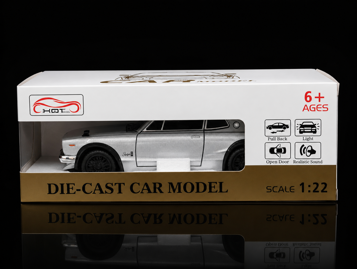 Nissan Skyline GT-R 1969 Model 1:22 Scale Premium Detailing