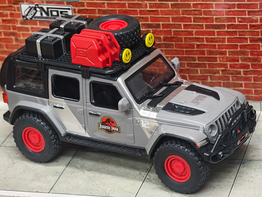 Jeep Wrangler Rubicon Jurassic Park Edition 1:24 Premium Detailing ABS Model