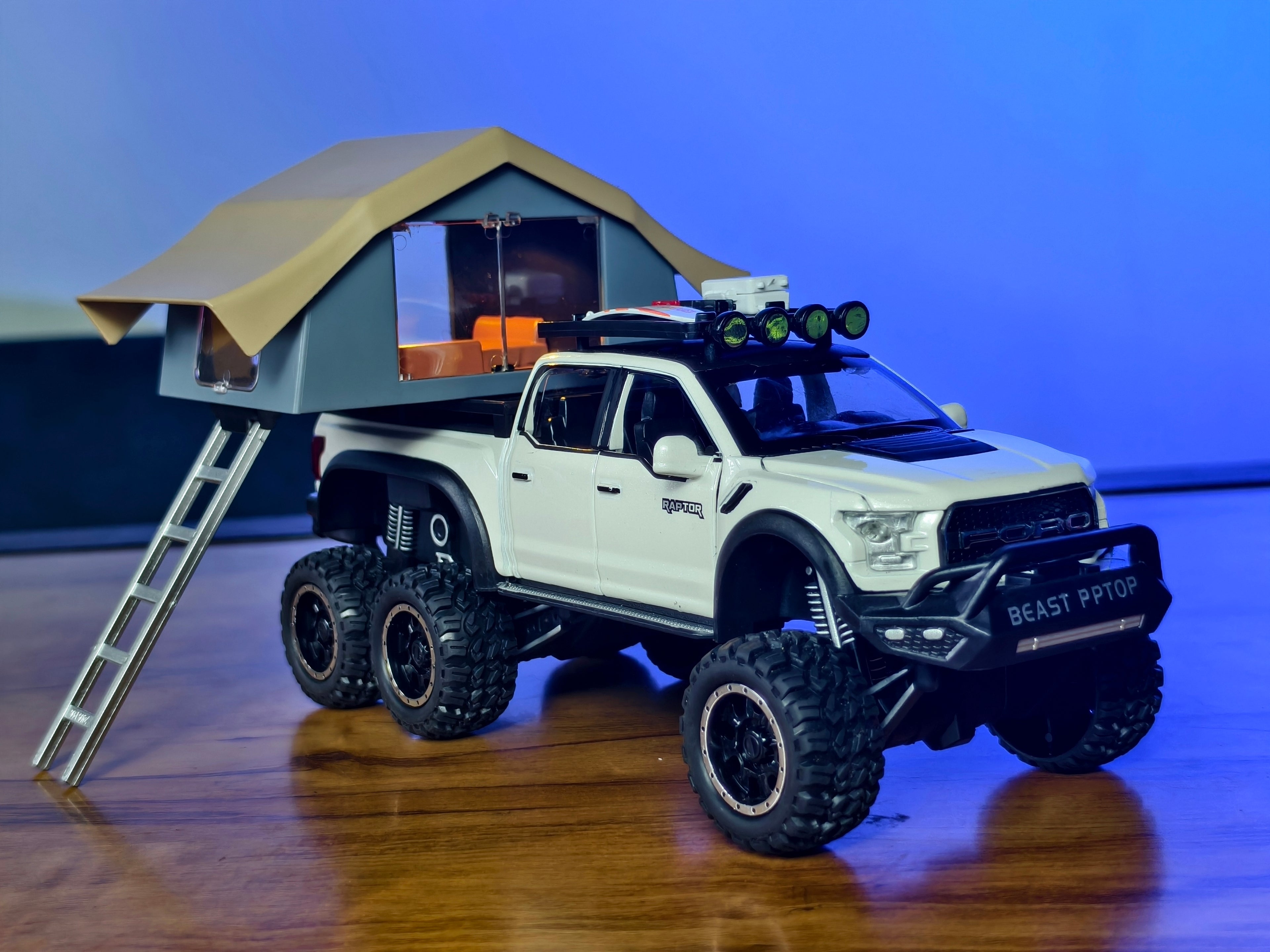 Ford Raptor F-150 Camper 1:24 Scale
