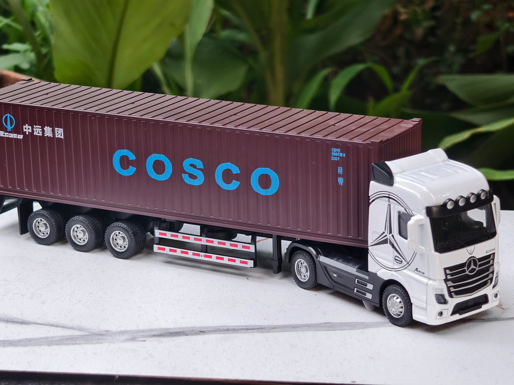 Mercedes-Benz Actros container truck (tractor-trailer) 1:50 Scale Big Size