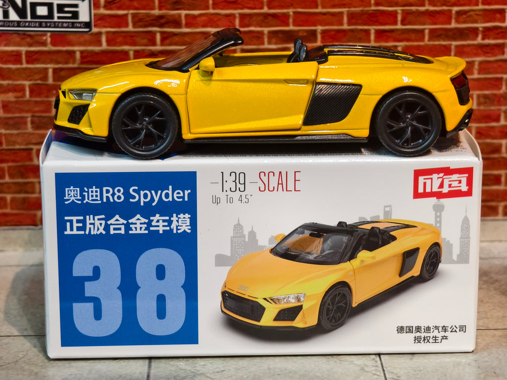 MSZ Official Licensed Audi R8 Spyder 1:39 Scale