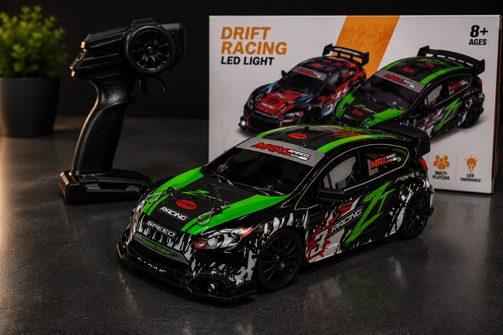 4WD Drift RC 20 Kmph 1:24 Scale with Proportional Acceleration and Speed Adjustments