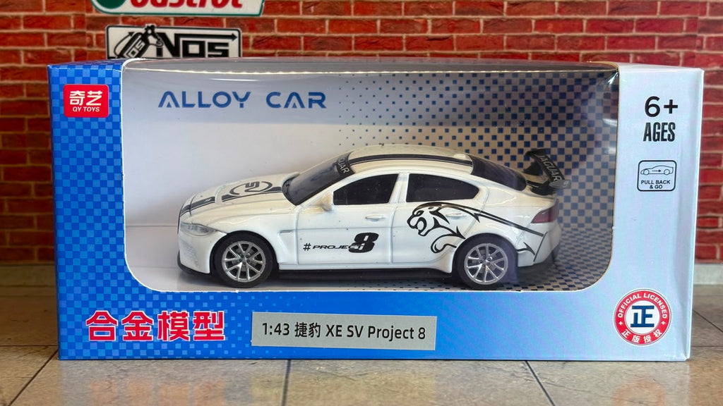 QY Official Licensed Jaguar XE SV Project 8 1:43 Scale Premium Detailing