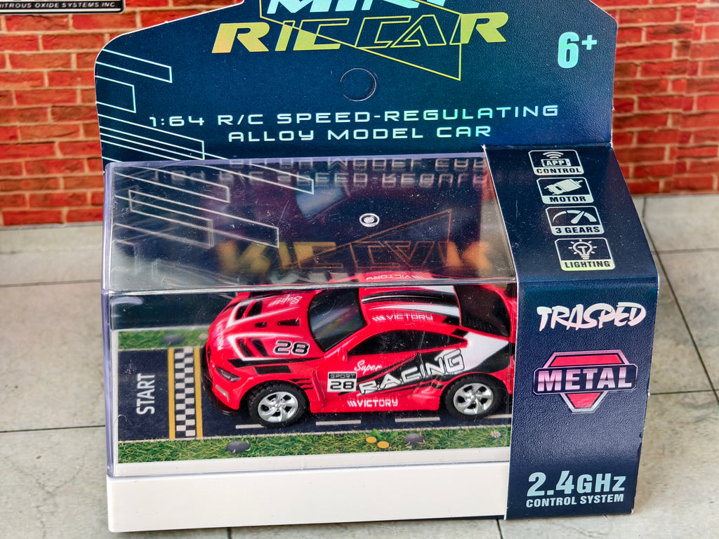 BMW M4 GT3 1:64 Scale Mini RC in Acrylic Box