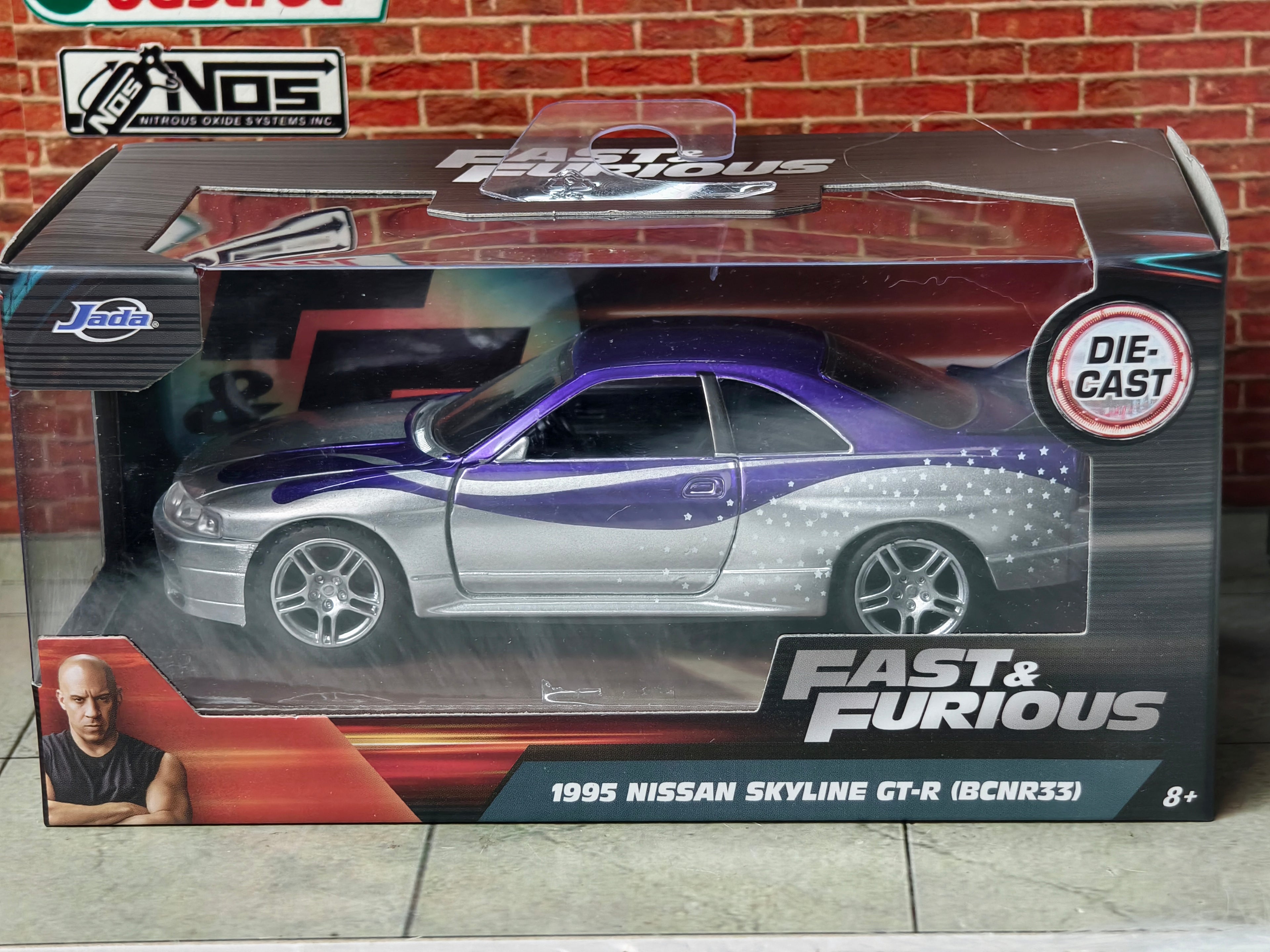 Fast and Furious 1995 Nissan Skyline GT-R (BCNR33) 1:32 Scale Official Licensed by Jada Toys