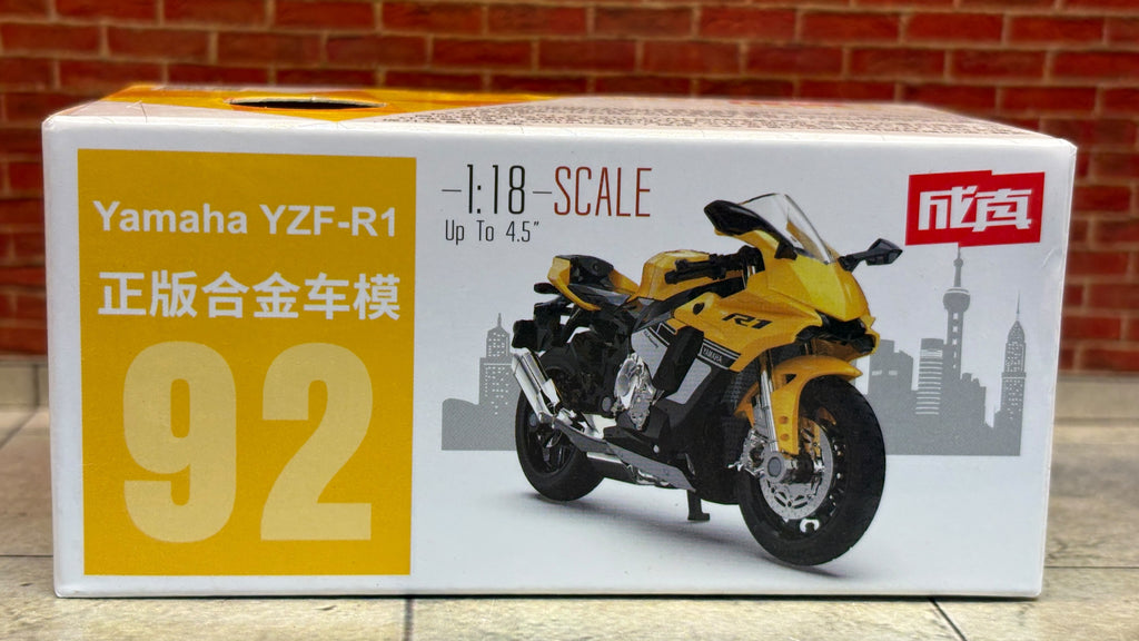 MSZ Official Licensed  Yamaha YZ R1 1:18 Scale Premium Detailing