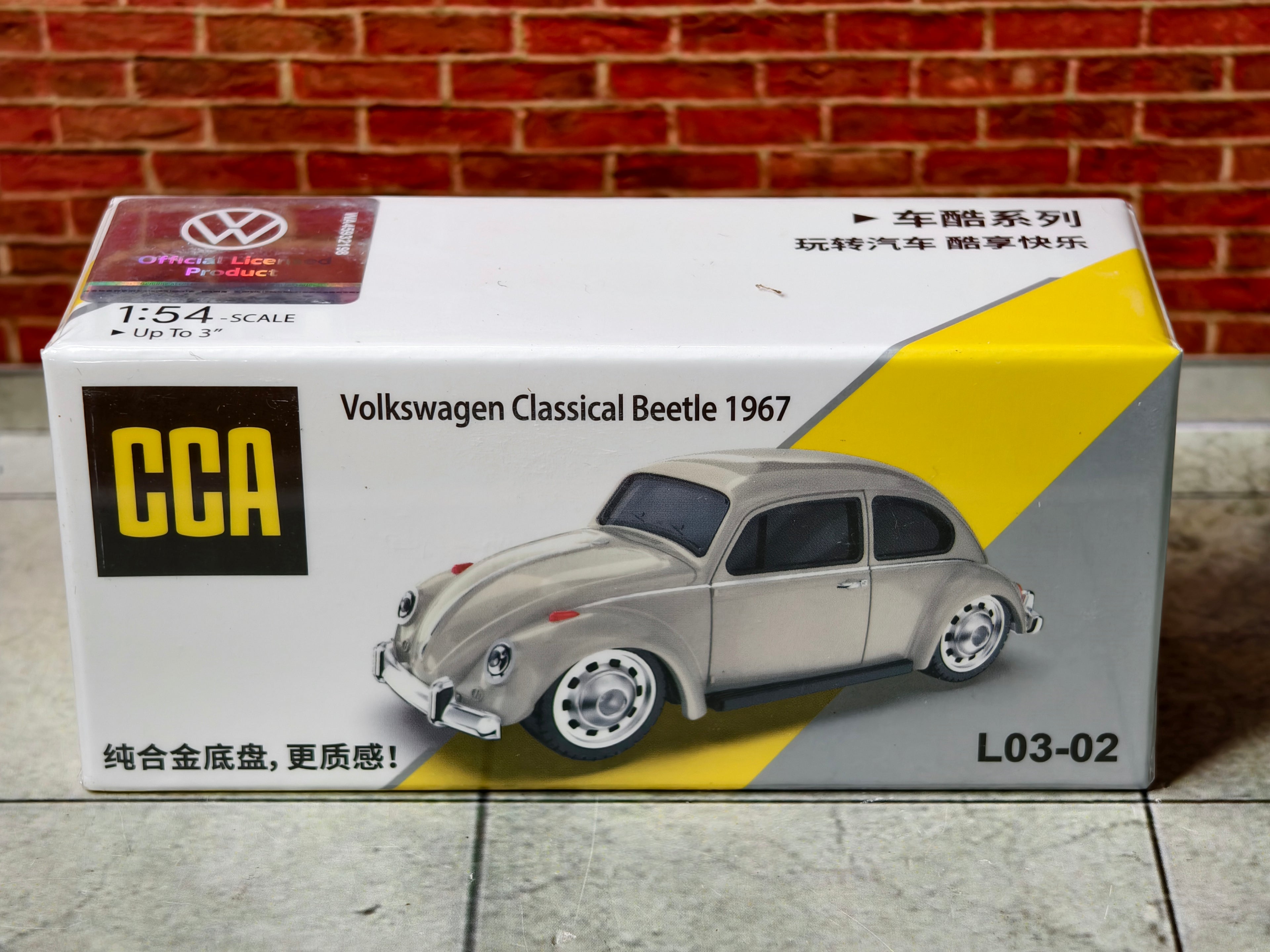 CCA Official Licensed Volkswagen Classic Beetle 1967 1:55 Scale Box Piece