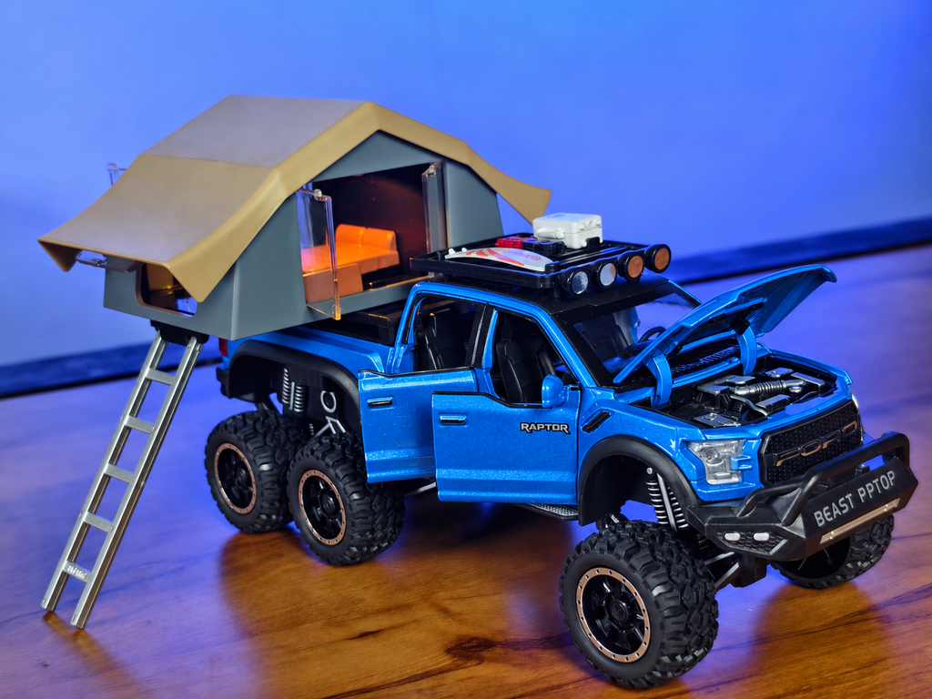 Ford Raptor F-150 Camper 1:24 Scale