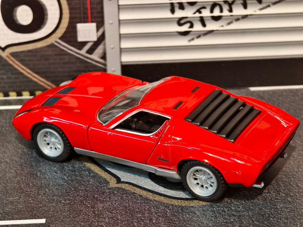 KINSMART OFFICIAL LICENSED 1971 Lamborghini Miura P400 SV KT5390 1:34 Scale