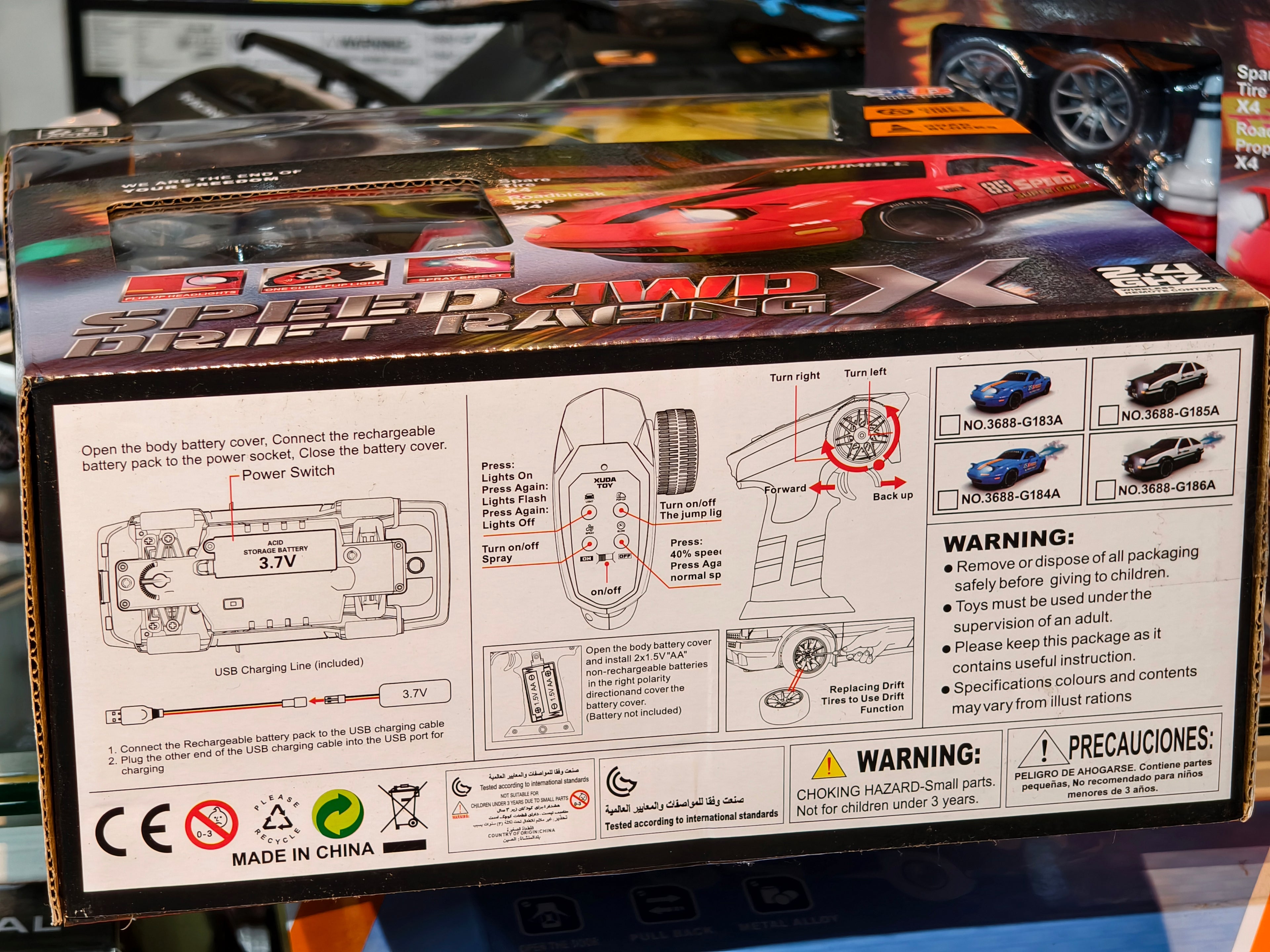 Retro Pop-Up Legends Drift RC Cars 1:16 Scale