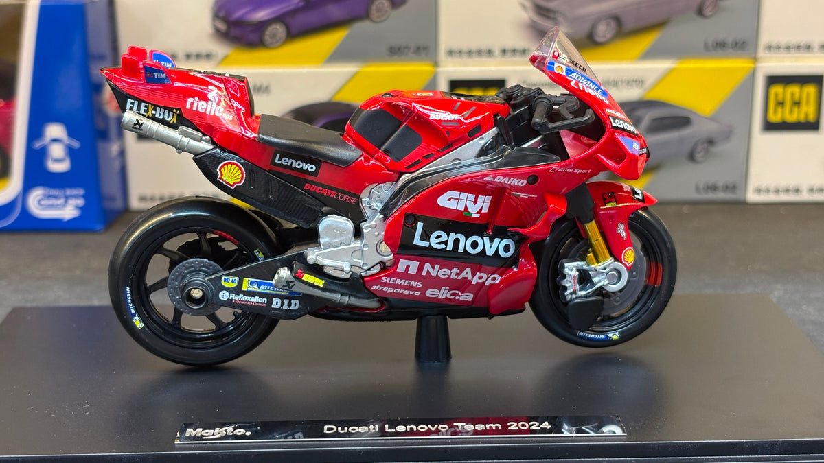 2024 Ducati Desmosedici GP #1 Moto GP Pecco 1:18 Maisto Licensed Diecast Scale Model Bike