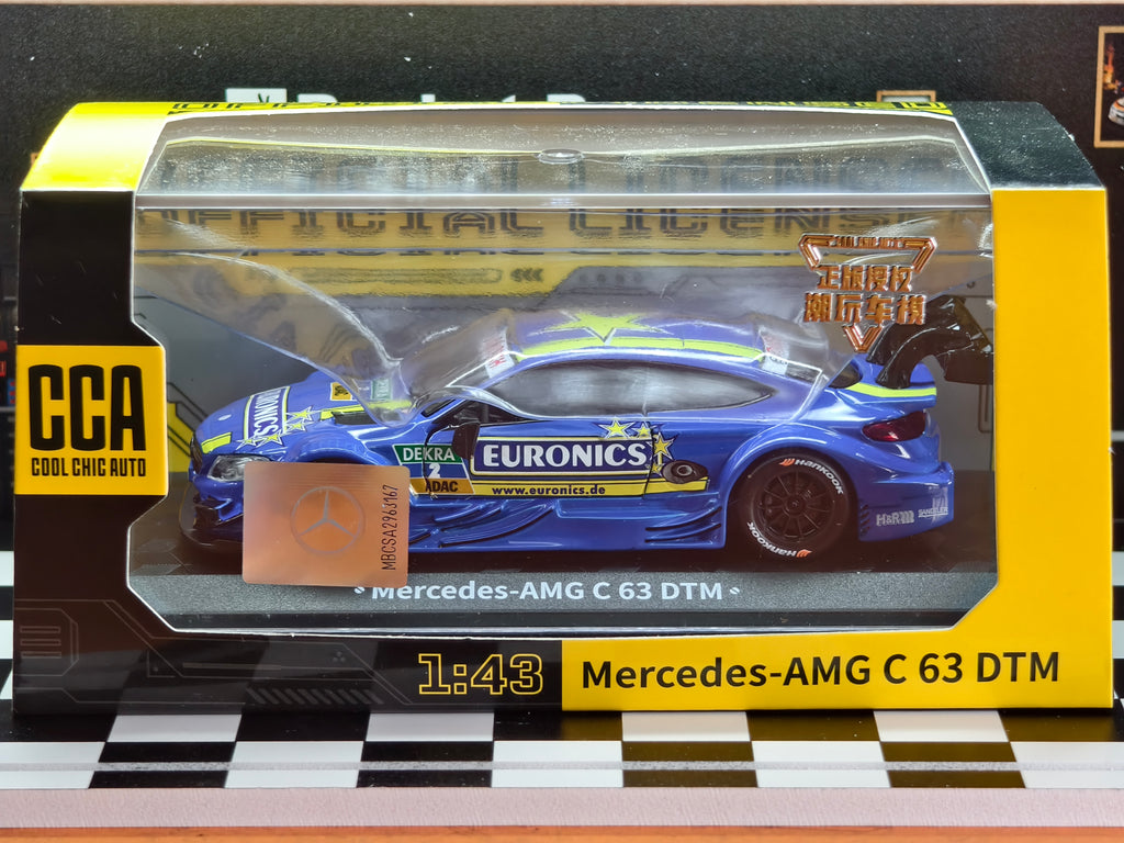 CCA Official Licensed MERCEDES AMG C 63 DTM 1:43 Scale in Acrylic Box