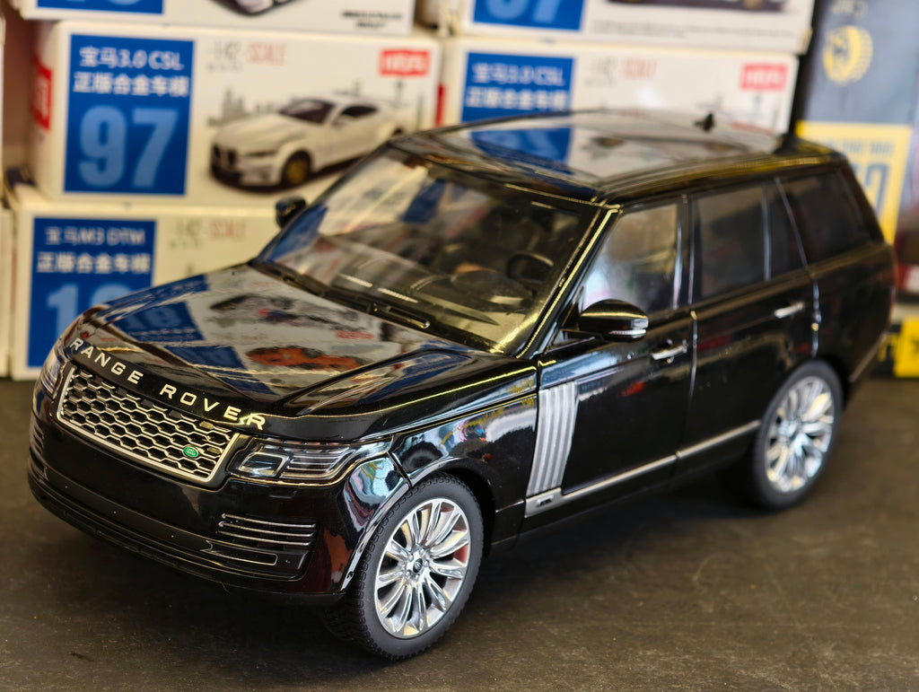QY Toys Official Licensed Land Rover Range Rover Auto Biography  SV Black 1:18 Scale Premium Diecast Model