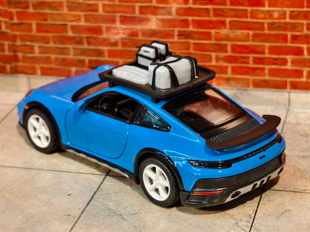 Kinsmart Official Licensed PORSCHE 911 RALLYE with Roof Rack 1:36 Scale