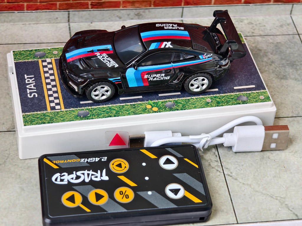 BMW M4 GT3 1:64 Scale Mini RC in Acrylic Box