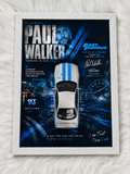 Nissan Skyline GTR R-34 1:32 Scale Paul Walker Edition Photo Frame A4 Size