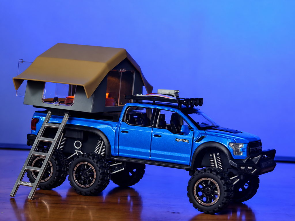 Ford Raptor F-150 Camper 1:24 Scale