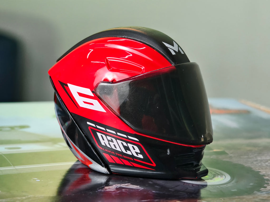 Transforming Motorcycle Helmet Figure