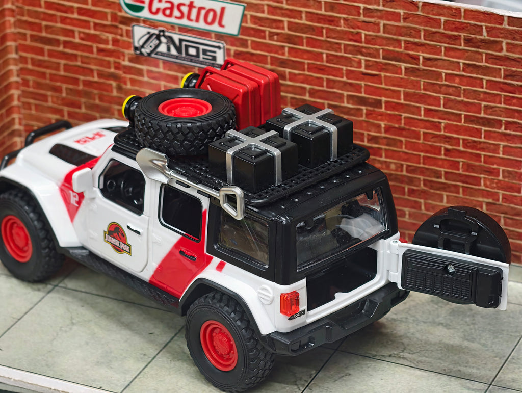 Jeep Wrangler Rubicon Jurassic Park Edition 1:24 Premium Detailing ABS Model
