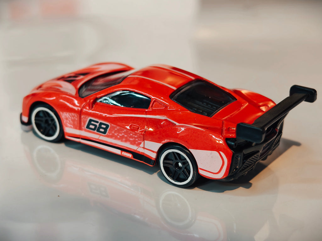 Ferrari 488 Pista 1:64 Scale in Acrylic Box