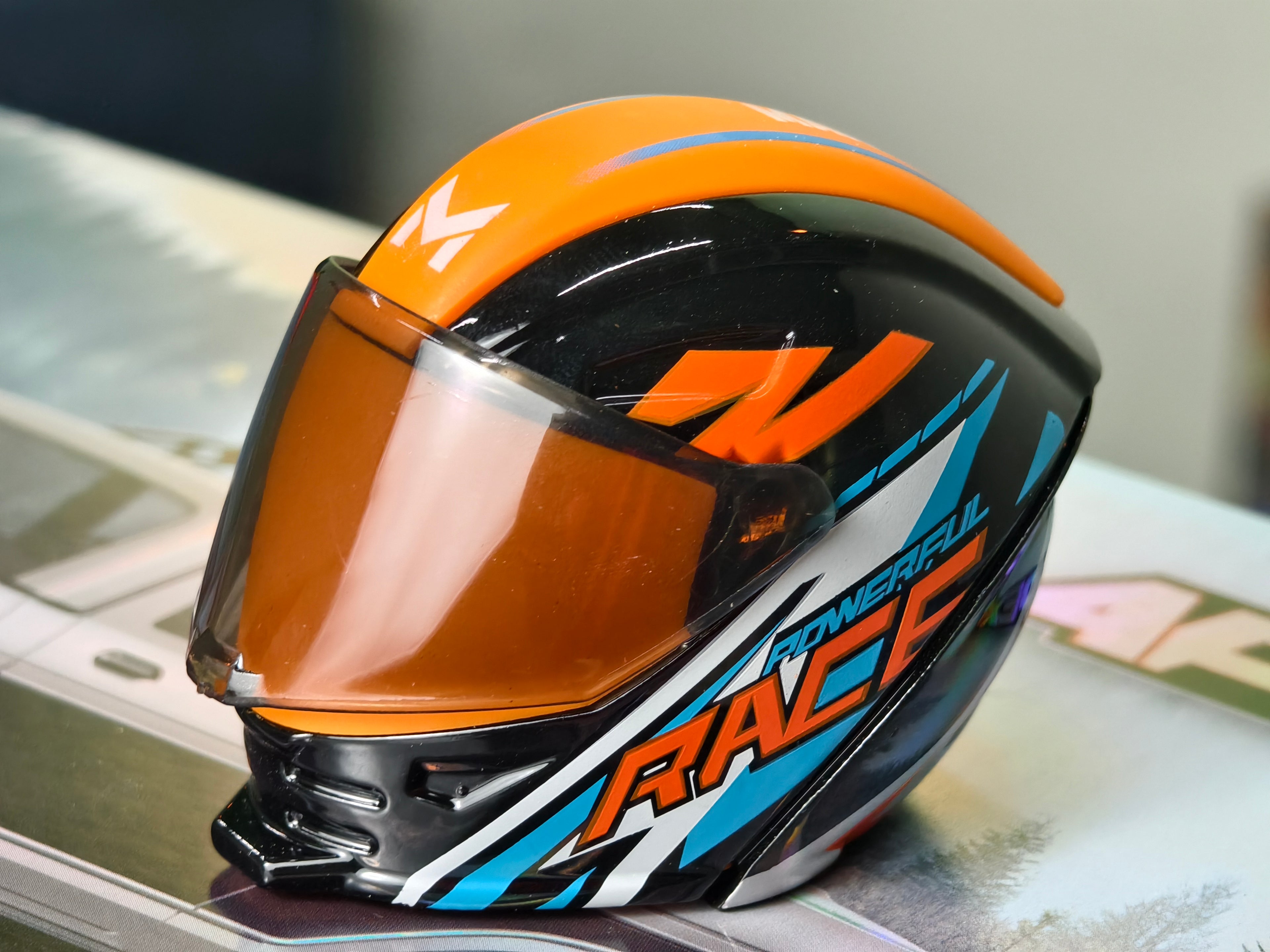 Transforming Motorcycle Helmet Figure
