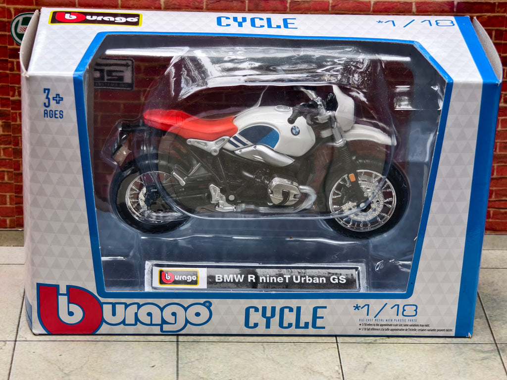 Burrago Official Licensed BMW R nine T Urban GS 1:18 Scale