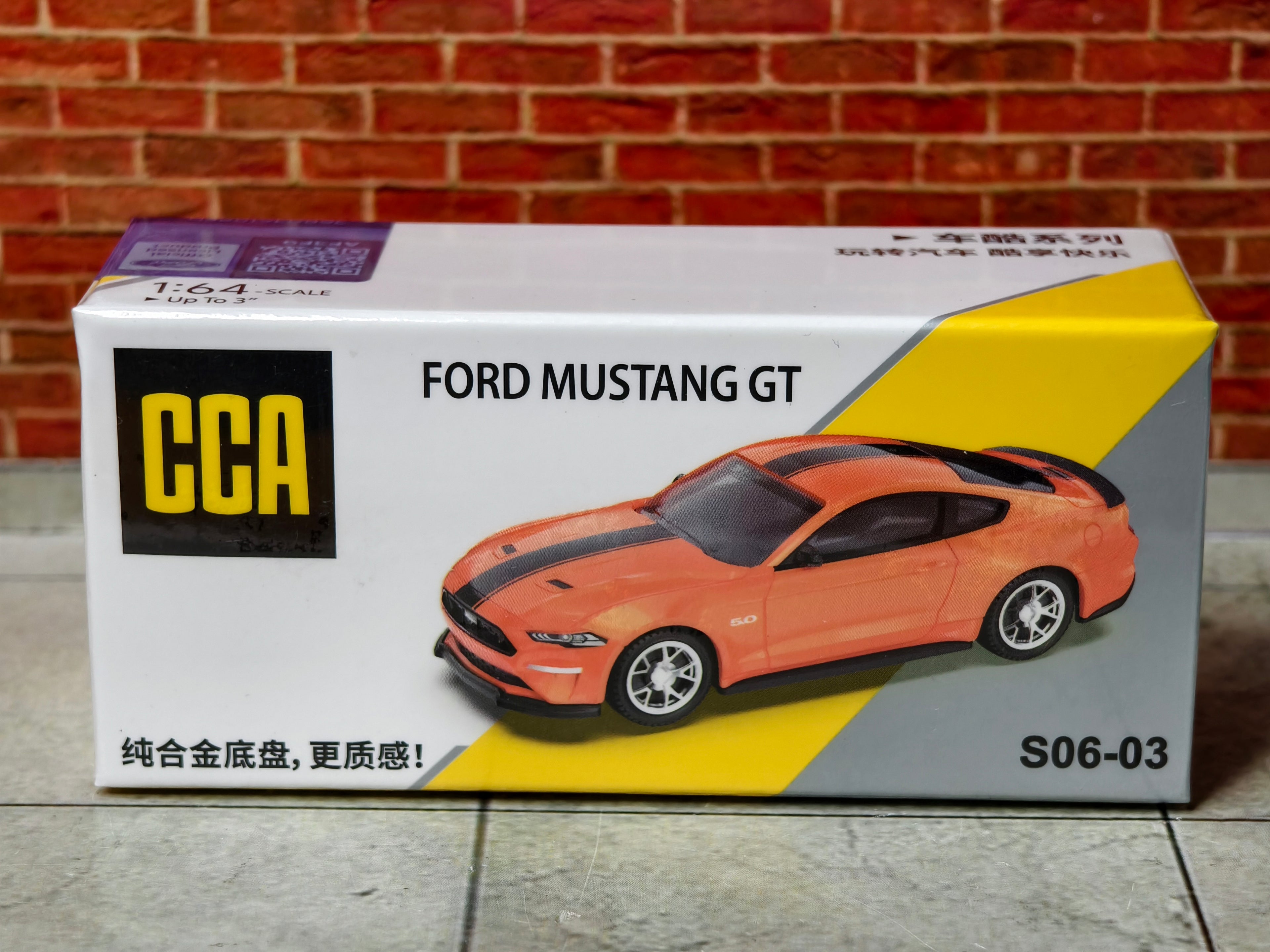 CCA Official Licensed Ford Mustang GT 1:64 Scale Box Piece
