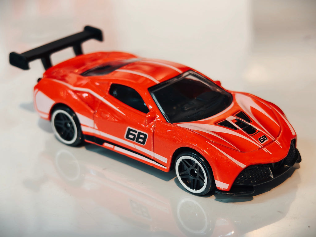 Ferrari 488 Pista 1:64 Scale in Acrylic Box