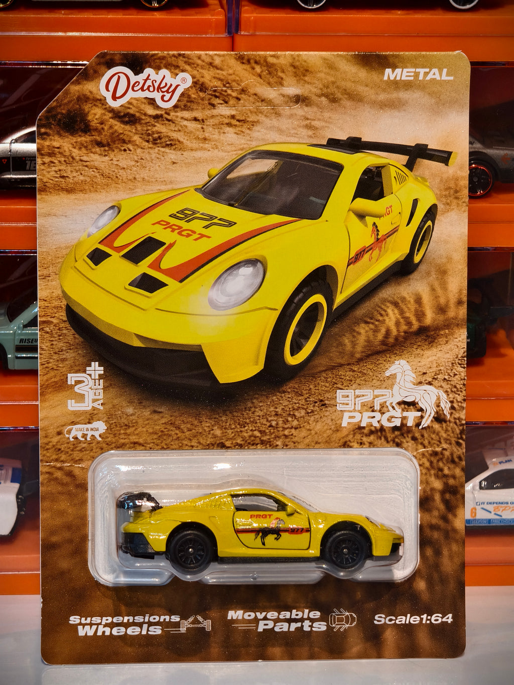 PORSCHE 911 GT3 RS 1:64 Door openable and Suspension working