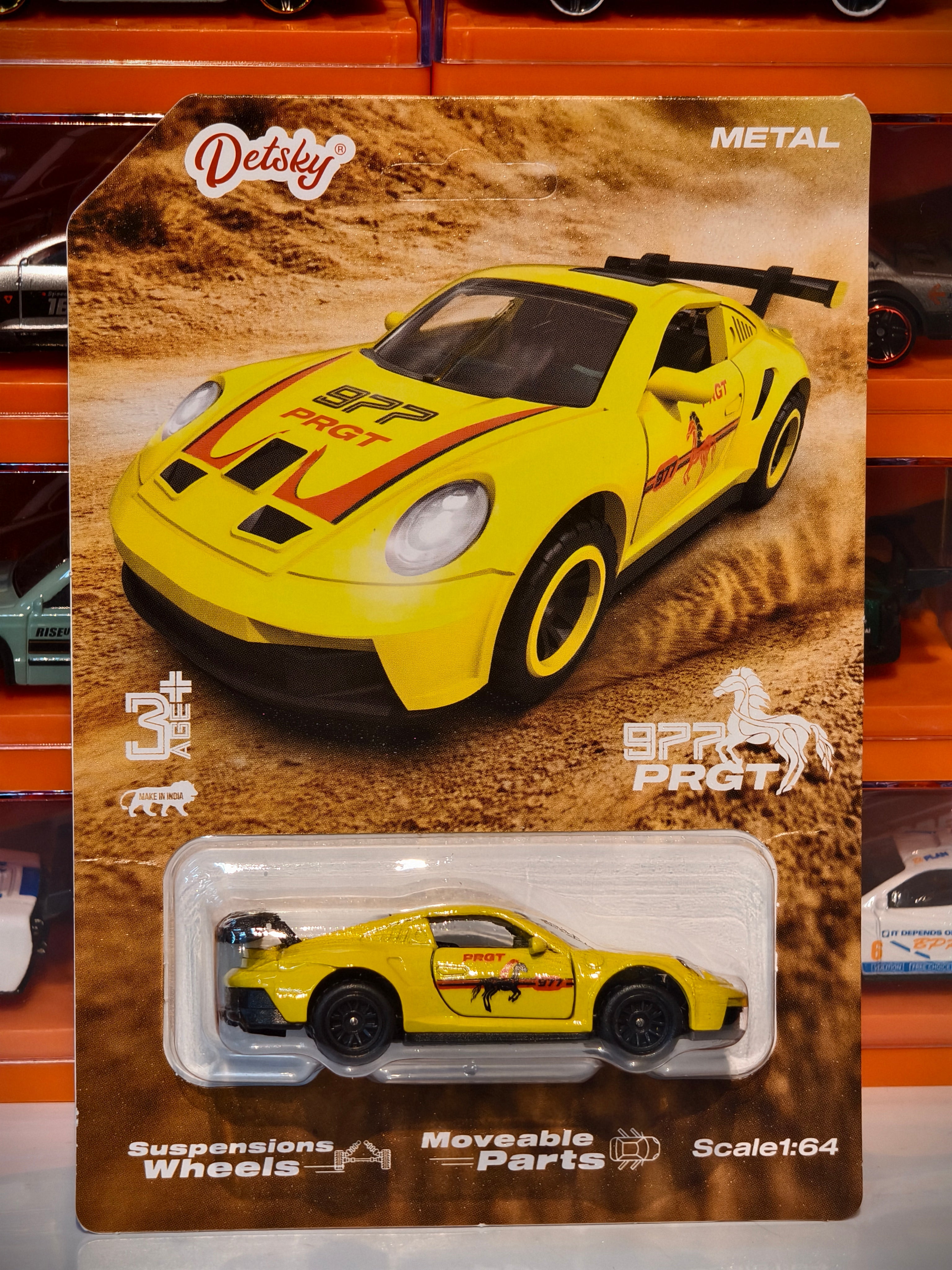 PORSCHE 911 GT3 RS 1:64 Door openable and Suspension working