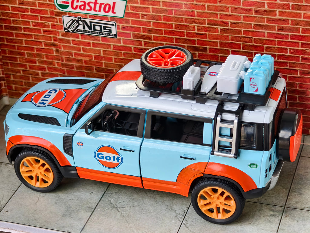 Defender Gulf Edition 1:24 Scale with Accessories