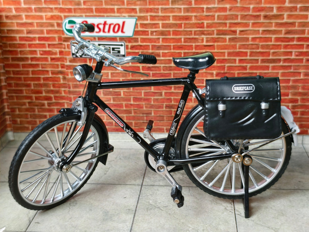 Vintage Diecast Cycle Model with Briefcase and Pump