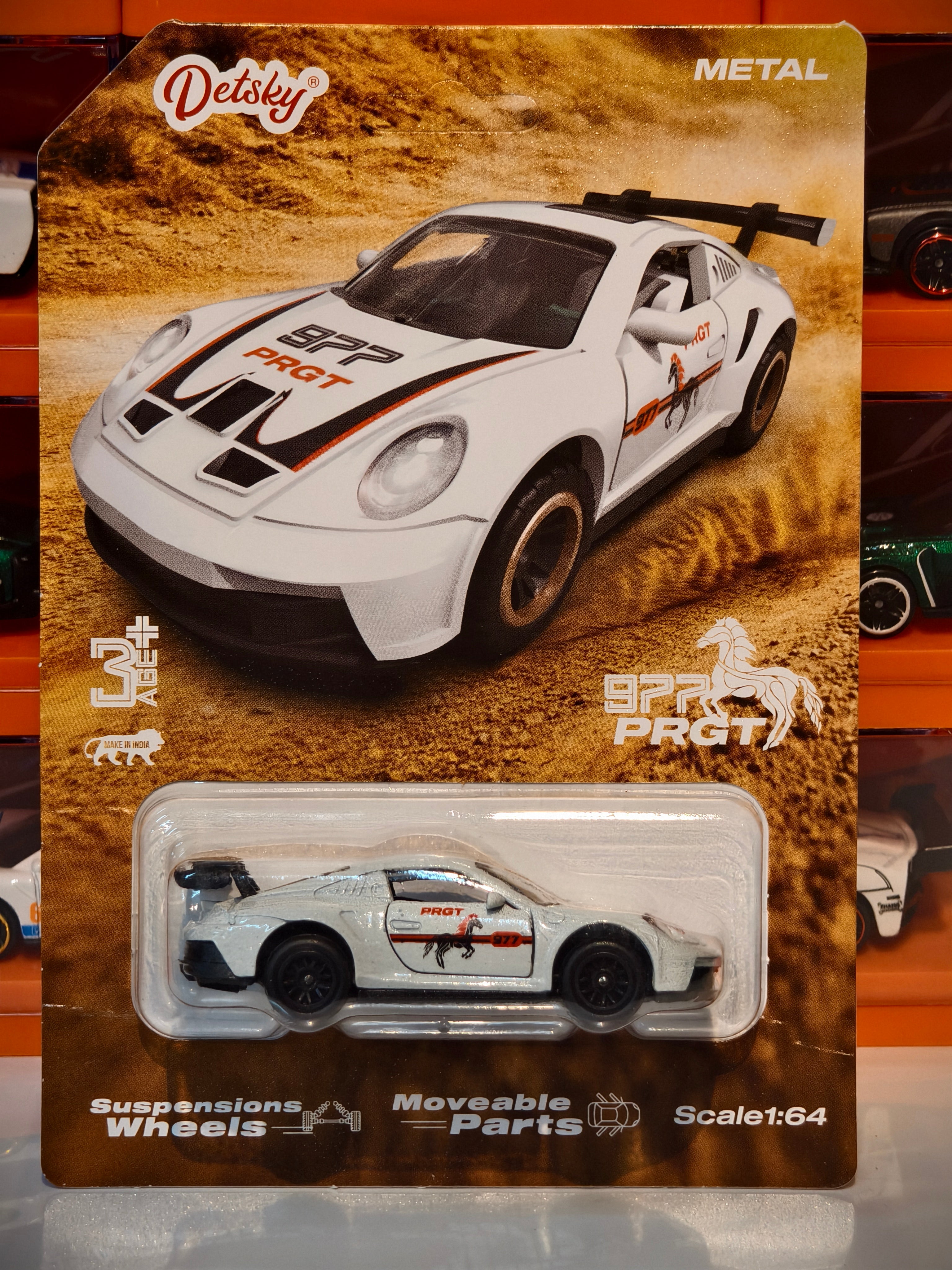 PORSCHE 911 GT3 RS 1:64 Door openable and Suspension working