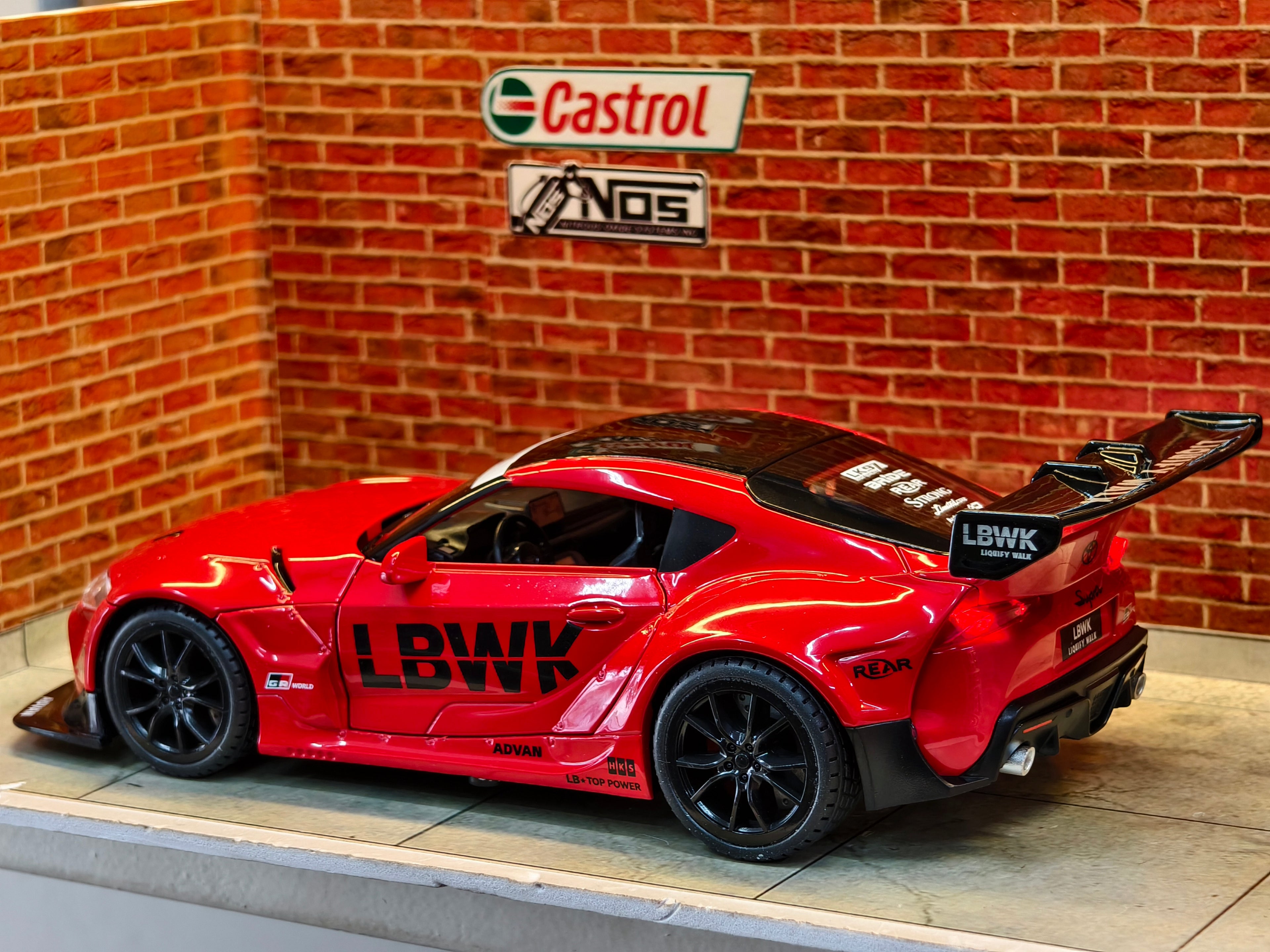 Toyota GR Supra (A90) Liberty Walk (LBWK) widebody kit 1:24 Scale