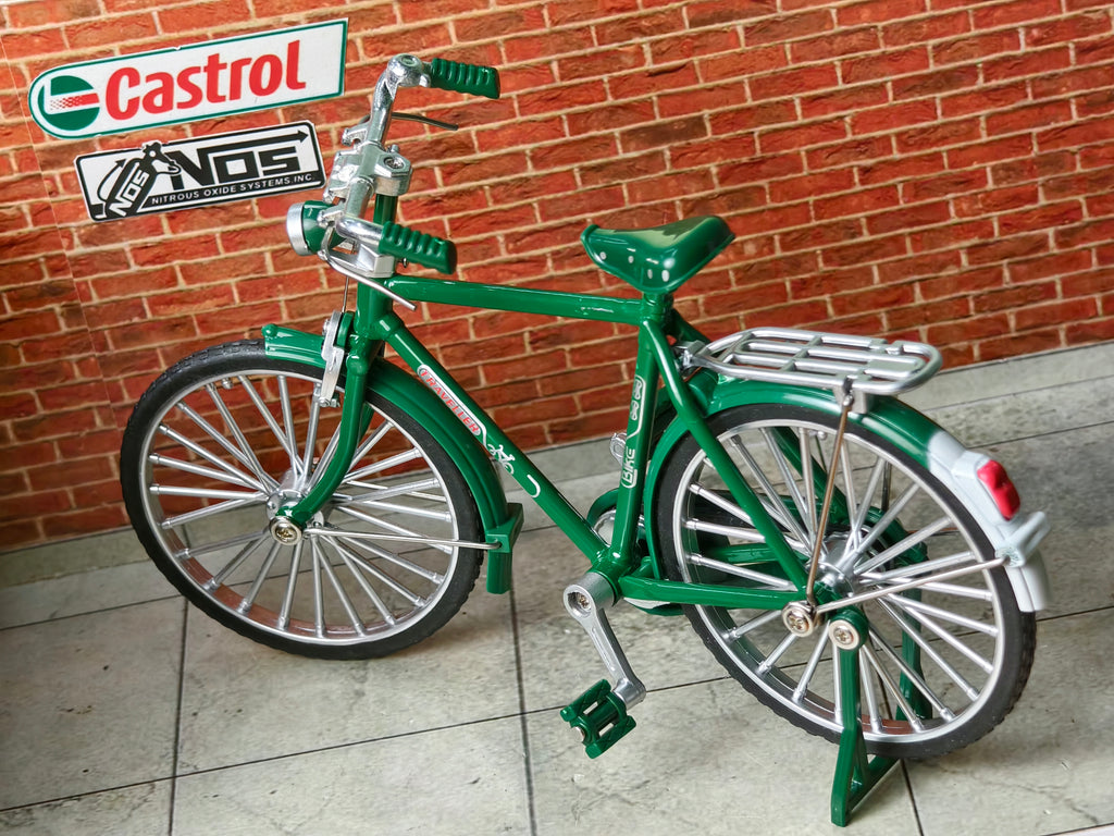 Vintage Diecast Cycle Model with Briefcase and Pump