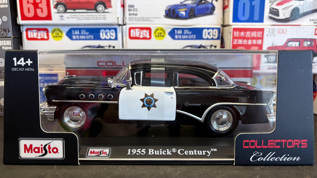Maisto Official Licensed 1955 Buick Century 1:26 Scale in Acrylic Box