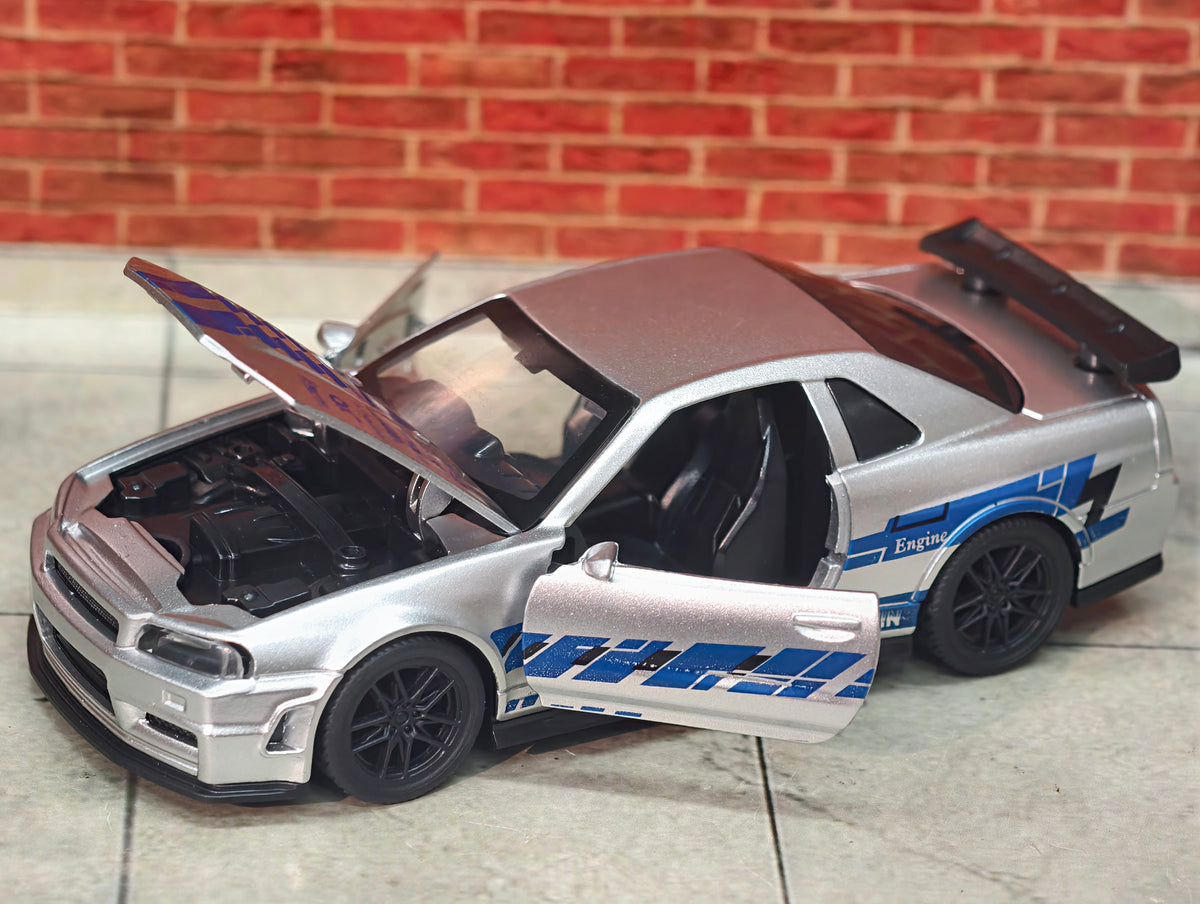 Nissan Skyline R34 1:36 Scale Premium Detailing