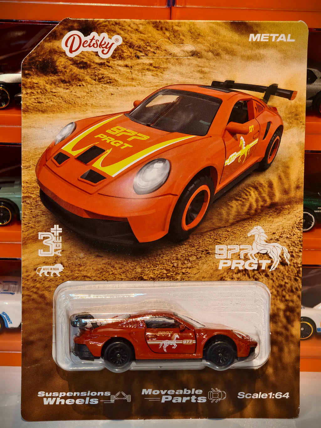 PORSCHE 911 GT3 RS 1:64 Door openable and Suspension working
