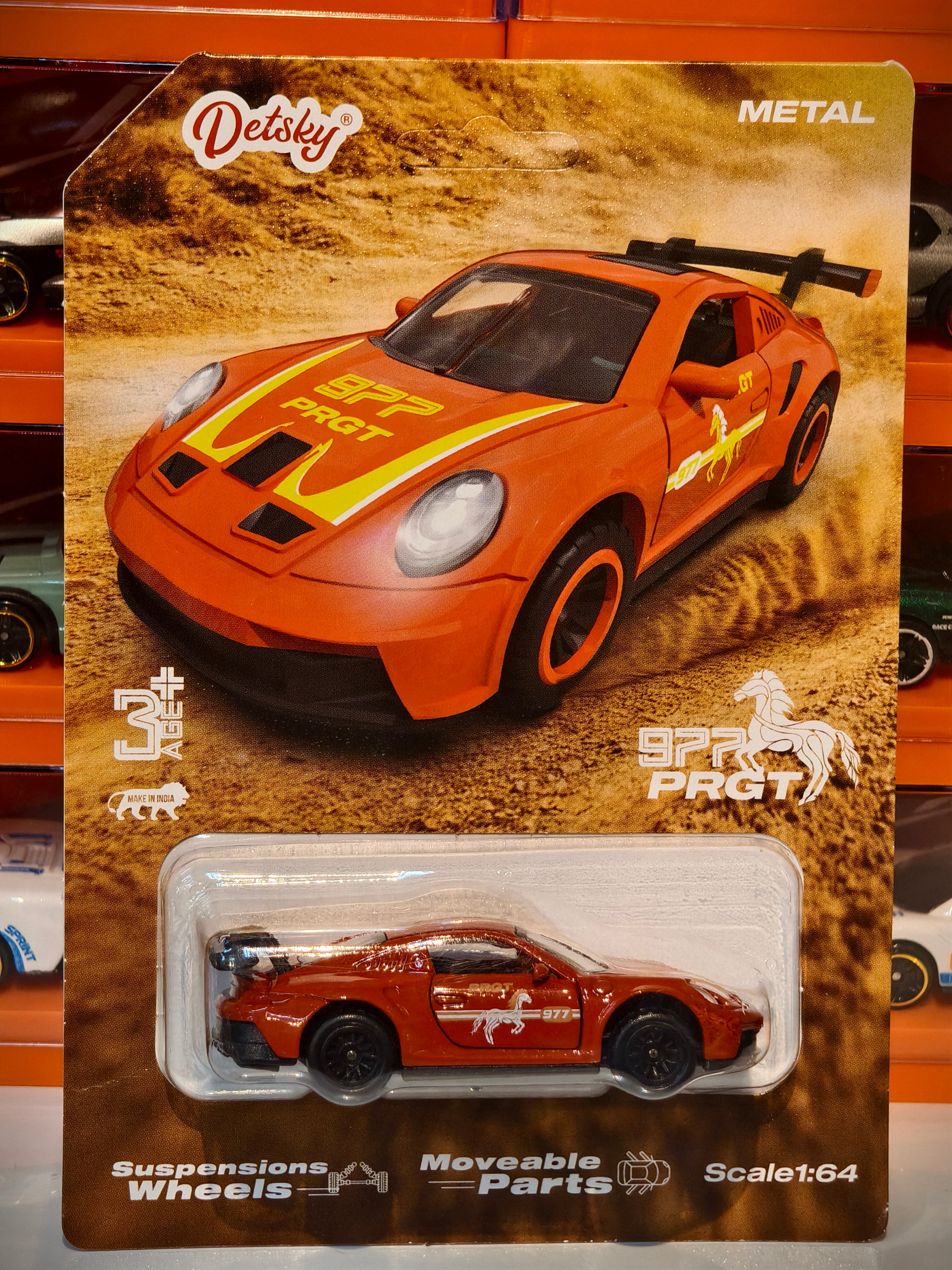 PORSCHE 911 GT3 RS 1:64 Door openable and Suspension working